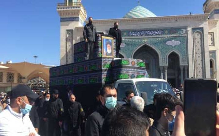 پیکر آیت الله علوی گرگانی در قم تشییع و در حرم حضرت معصومه (س) آرام گرفت پیکر آیت الله علوی گرگانی در قم تشییع و در حرم حضرت معصومه (س) آرام گرفت
